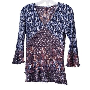 Vintage Alberto Makali Multi Print Top